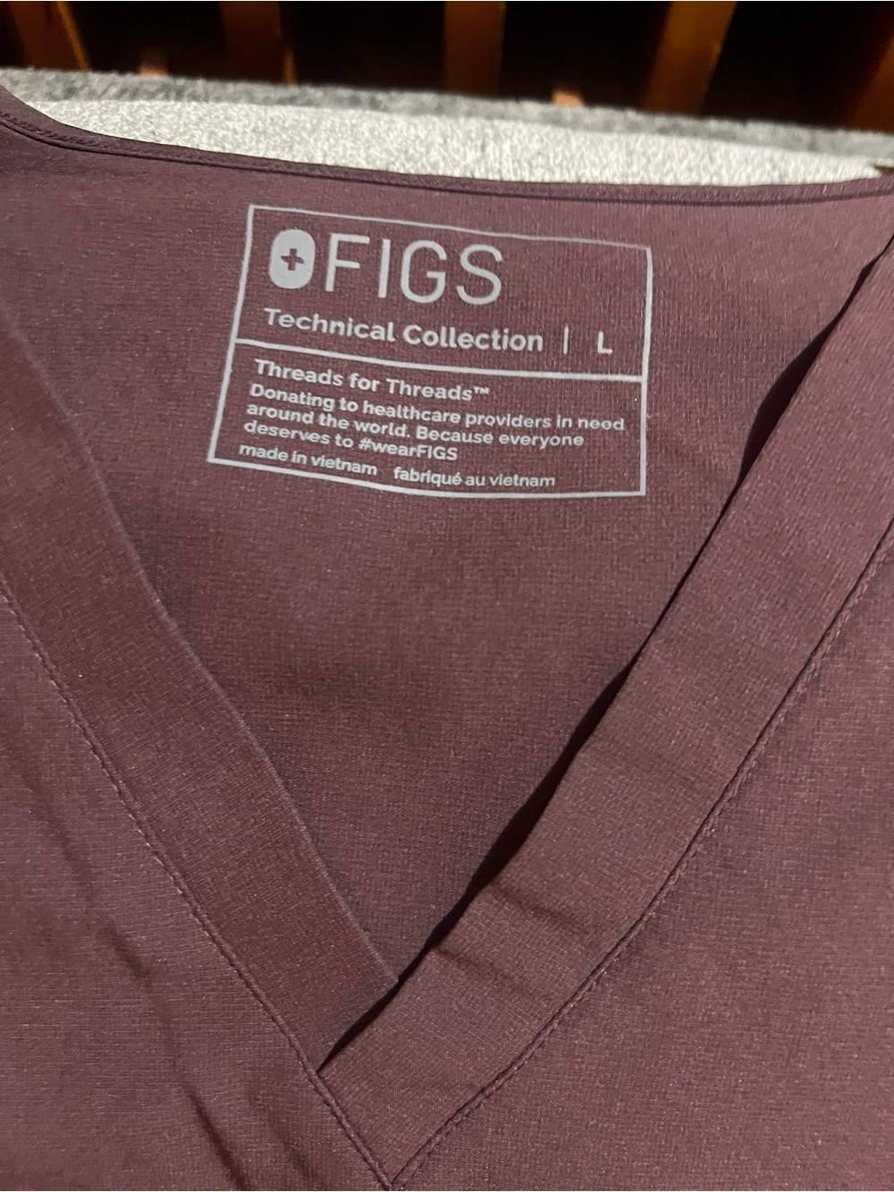 Figs mocha and pink scrubs - Picture 2 of 3